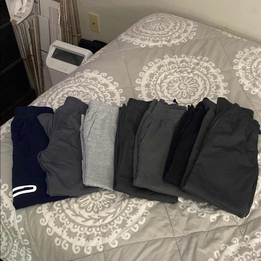 Kids Comfortable Bottoms Set - Black, Gray, Navy
